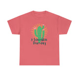 A Tolerable Thursday Coral Silk Unisex Cotton T-shirt