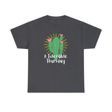 A Tolerable Thursday Dark Heather Unisex Cotton T-shirt