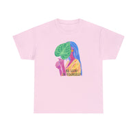 Be Leaf in Yourself Light Pink Unisex Cotton T-shirt