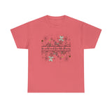 Be Wild and Free like Flowers  Coral Silk Unisex Cotton T-Shirt