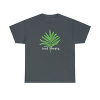 Leaf Simply Palm Leaf Dark Heather Unisex Cotton T-Shirt