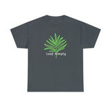 Leaf Simply Palm Leaf Dark Heather Unisex Cotton T-Shirt