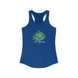 Leaf Simply Solid Royal Palm Leaf Design Tank Top