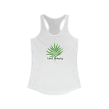 Leaf Simply White Palm Leaf Design Tank Top