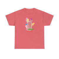 Looking Sharp Coral Silk Unisex Cotton T-Shirt