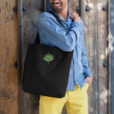 Man holding Leaf Simply Stylish Large Tote Bag - Back View