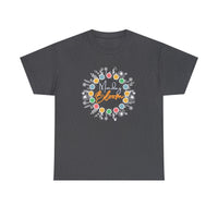 Monday Bloom Floral Design Dark Heather T-Shirt