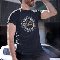 Monday Bloom T-Shirt - Man wearing black color Tee under the sun