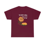 Wednesday Time for a Break Maroon T-Shirt