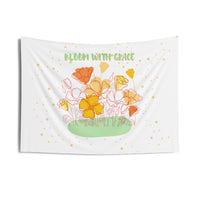 Bloom with Grace Wall Tapestry