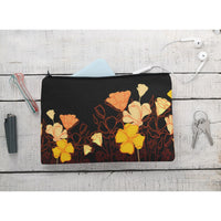 Blow your own way Poppy Floral pouch