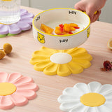 Colorful Daisy Silicone Coaster for Drinks and Dishes