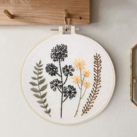 Plants and Flowers Embroidery Kit Set - Great Home Decor