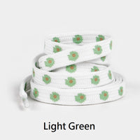 Cute Little Daisies Shoelaces (Light Green)