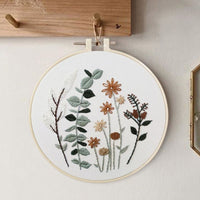 Plants and Flowers Embroidery Kit Set - Great Home Decor