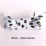 Cute Little Daisies Shoelaces (White+Black Daisies)