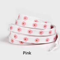 Cute Little Daisies Shoelaces (Pink)