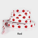 Cute Little Daisies Shoelaces (Red)