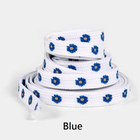 Cute Little Daisies Shoelaces (Blue)