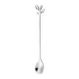 Stir your drink with Branches and Leaves Spoon (Silver, Medium)