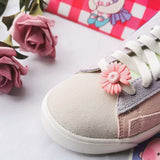 Dark Pink Daisy Shoelace Buckle