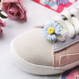 Light Blue Daisy Shoelace Buckle