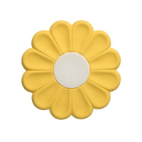 Colorful Daisy Silicone Coaster for Drinks and Dishes (Yellow)