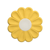 Colorful Daisy Silicone Coaster for Drinks and Dishes (Yellow)