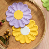 Colorful Daisy Silicone Coaster for Drinks and Dishes